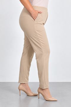 Immagine di STRETCH STRAIGHT LEG TAILORED TROUSERS ELASTICATED WAIST
